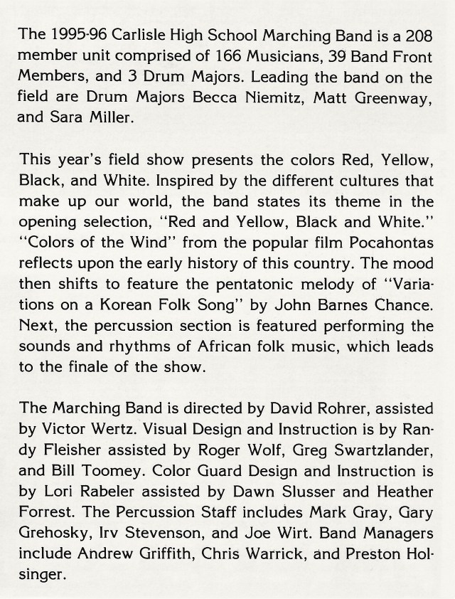 1995-96 Band write-up